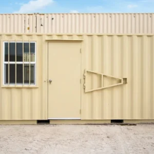 20ft Mobile Office Shipping Container with Bathroom; delivered nationwide from multiple U.S. warehouse locations